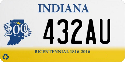 IN license plate 432AU