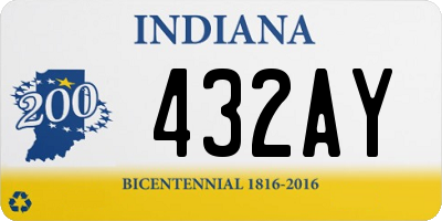 IN license plate 432AY