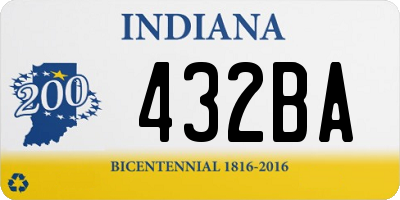 IN license plate 432BA