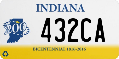 IN license plate 432CA