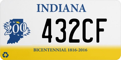 IN license plate 432CF