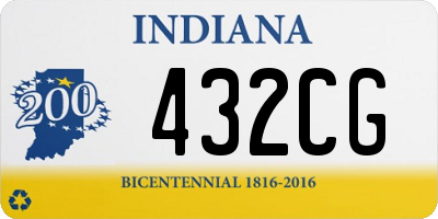 IN license plate 432CG