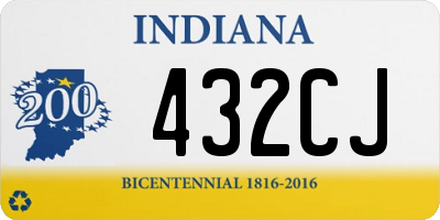 IN license plate 432CJ