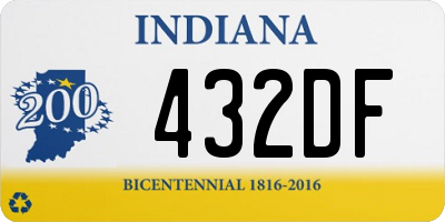 IN license plate 432DF