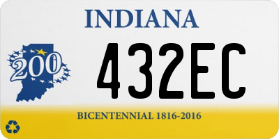 IN license plate 432EC