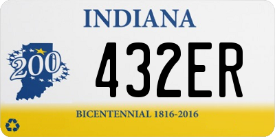 IN license plate 432ER