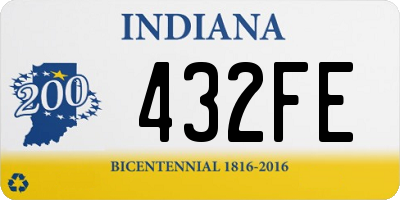 IN license plate 432FE