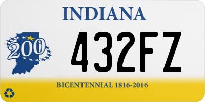 IN license plate 432FZ