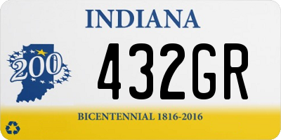 IN license plate 432GR