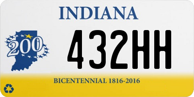 IN license plate 432HH