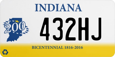 IN license plate 432HJ