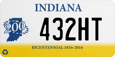 IN license plate 432HT