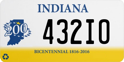 IN license plate 432IO