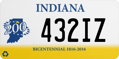 IN license plate 432IZ