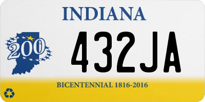 IN license plate 432JA