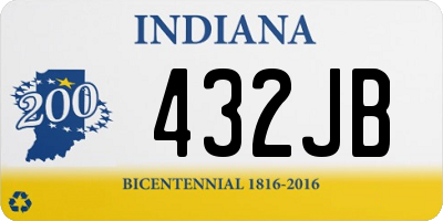 IN license plate 432JB