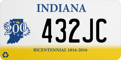 IN license plate 432JC