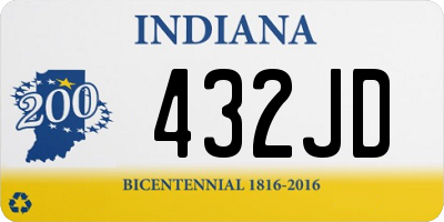 IN license plate 432JD