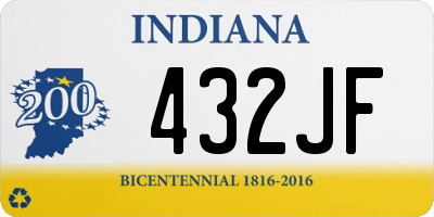 IN license plate 432JF