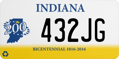 IN license plate 432JG