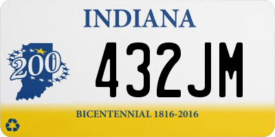 IN license plate 432JM