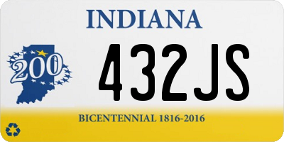 IN license plate 432JS