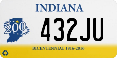 IN license plate 432JU