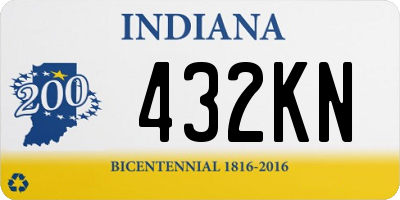 IN license plate 432KN