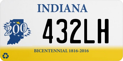 IN license plate 432LH