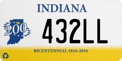 IN license plate 432LL