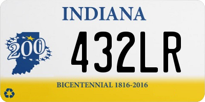 IN license plate 432LR