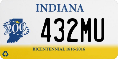 IN license plate 432MU