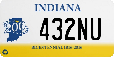 IN license plate 432NU