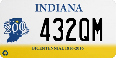 IN license plate 432QM