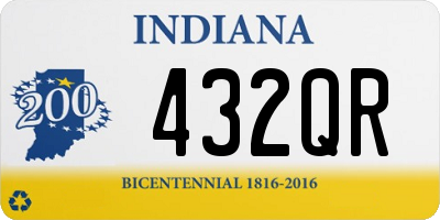 IN license plate 432QR