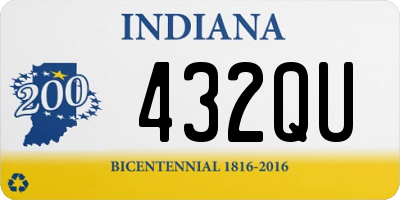 IN license plate 432QU