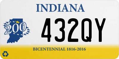 IN license plate 432QY