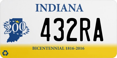 IN license plate 432RA