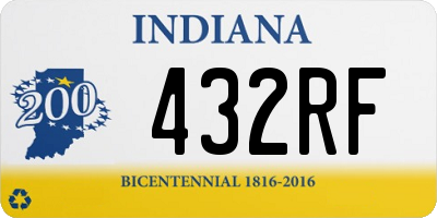 IN license plate 432RF