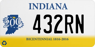 IN license plate 432RN