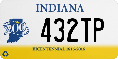 IN license plate 432TP