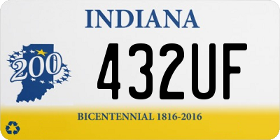 IN license plate 432UF