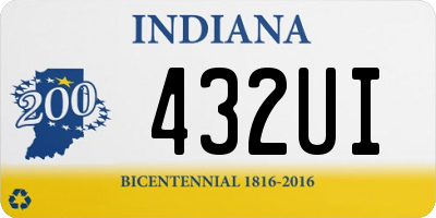 IN license plate 432UI