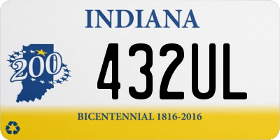 IN license plate 432UL