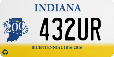 IN license plate 432UR