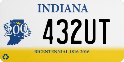 IN license plate 432UT