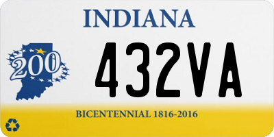 IN license plate 432VA