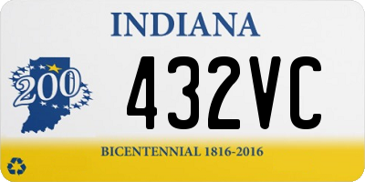 IN license plate 432VC