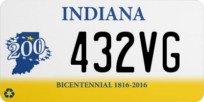 IN license plate 432VG