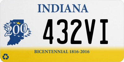 IN license plate 432VI